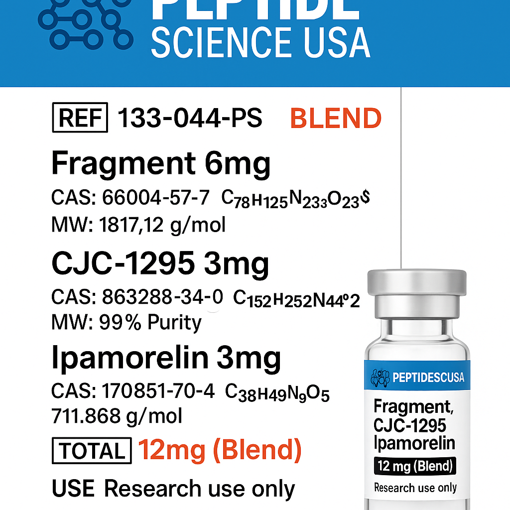 Fragment, CJC1295, Ipamorelin 12mg (Blend) Fragment, CJC1295, Ipamorelin 12mg (Blend)
