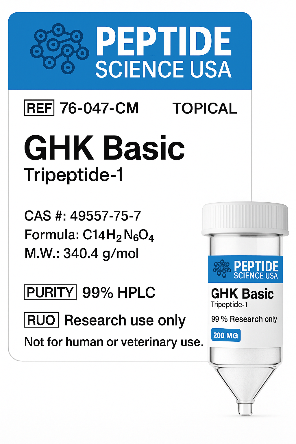 GHK Basic 200mg (Tripeptide-1) GHK Basic 200mg (Tripeptide-1)